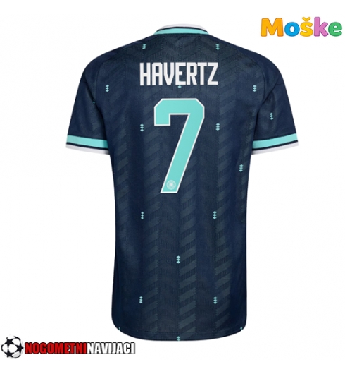 Moške Nogometnih dresov Nemčija Kai Havertz #7 Gostujoči SP 2026 Kratki rokavi Moške Nogometnih dresov Nemčija Kai Havertz #7 Gostujoči SP 2026 Kratki rokavi
